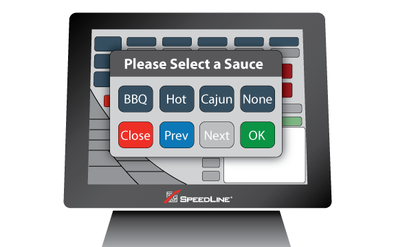 screenshot of SpeedLine Pizza POS
